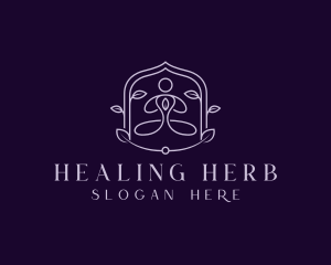 Yoga Wellness Meditation Healing logo design