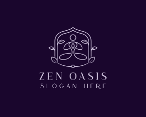 Meditate - Yoga Wellness Meditation Healing logo design