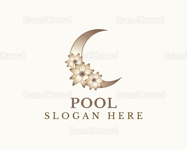 Lunar Moon Flower Logo