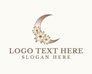 Lunar Moon Flower Logo