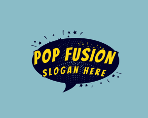 Pop - Speech Bubble Pop Art logo design