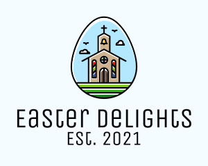 Catholic Chapel Egg logo design