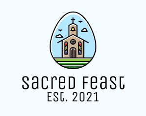 Eucharist - Catholic Chapel Egg logo design