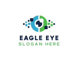 Pixel Eye Tech logo design