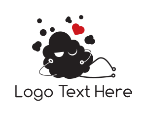 Porn - Sexy Cloud Love Heart logo design