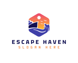 Escape - Sea Cruise Ship Travel logo design