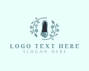 Luxury - Stylish Floral Stilettos logo design