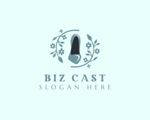 High Heels - Stylish Floral Stilettos logo design