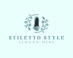 Stylish Floral Stilettos  logo design