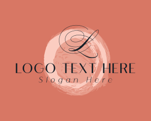 Influencer - Watercolor Cosmetics Boutique logo design