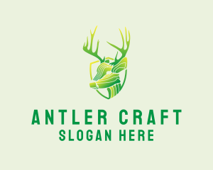 Antlers - Forest Deer Antlers logo design