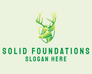 Horns - Forest Deer Antlers logo design