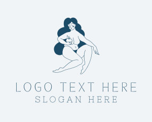 Dating Sites - Sexy Woman Plus Size logo design