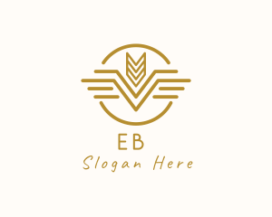 Lux - Elegant Wheat Wings logo design