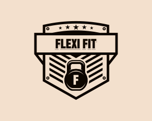 Kettlebell Workout Fitness logo design