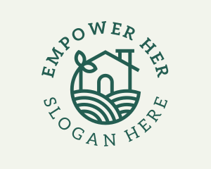 Agriculture Plant Home logo design