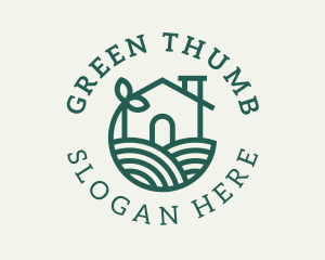 Agriculture Plant Home logo design