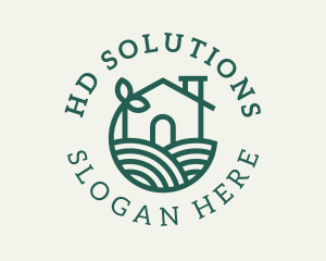 Agriculture Plant Home logo design