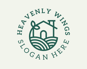 Agriculture Plant Home logo design