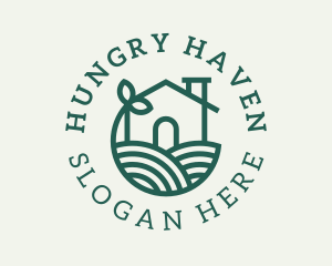 Agriculture Plant Home logo design