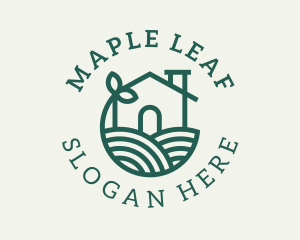 Agriculture Plant Home logo design