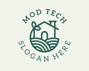 Agriculture Plant Home logo design