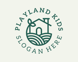 Agriculture Plant Home logo design