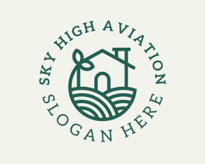 Agriculture Plant Home logo design