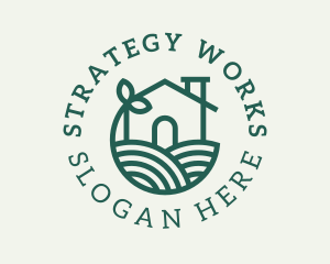 Agriculture Plant Home logo design