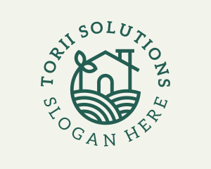 Agriculture Plant Home logo design