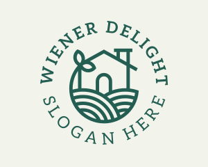 Agriculture Plant Home logo design