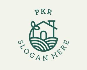 Agriculture Plant Home logo design