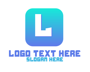 App - Blue Gradient App logo design