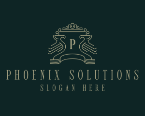 Phoenix - Phoenix Bird Crest logo design