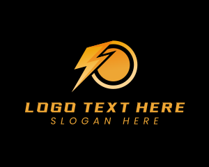 Booster - Flash Charging Lightning Power logo design