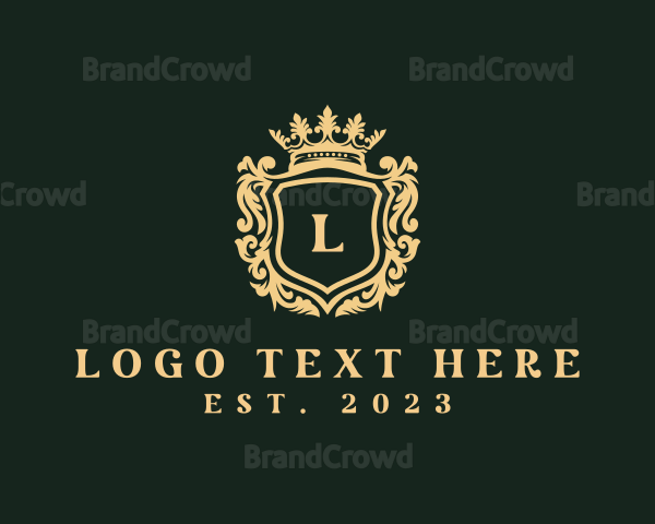 Elegant Crown Shield Logo