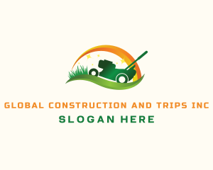 Garden Shears - Landscaping Garden Lawn Mower logo design