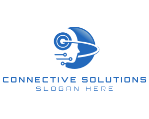 Communication - Artificial Intelligence Communication Technology logo design
