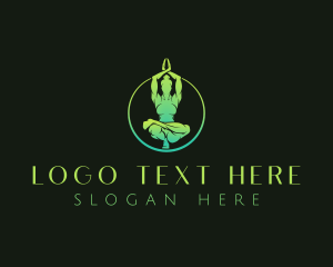 Healthy Living - Yoga Fitness Exercise logo design