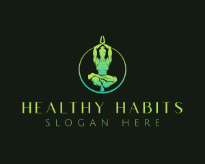 Yoga Fitness Exercise logo design