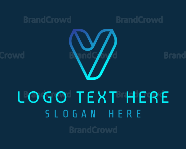 Digital Application Letter V Logo