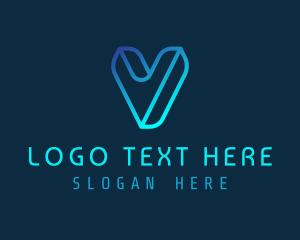 Corporate - Digital Application Letter V logo design