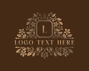 Luxury - Floral Wedding Event logo design