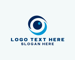 Optical - Security Eye Lens logo design