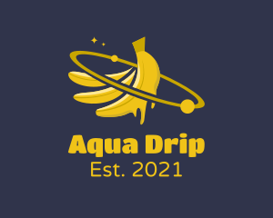 Drip - Banana Drip Orbit logo design