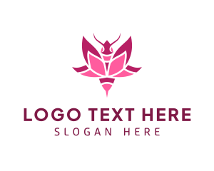 Beekeeper - Pink Lotus Bee logo design