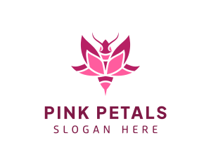 Pink Lotus Bee logo design