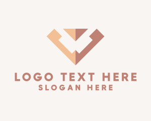Style - Handmade Jewelry Letter V logo design