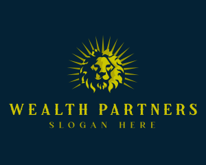 Lion Luxury Wildlife logo design