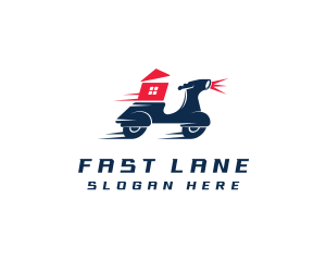 Fast Scooter Delivery logo design